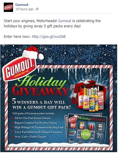 Gumout Facebook Post