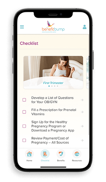 BenefitBump Checklist Screen