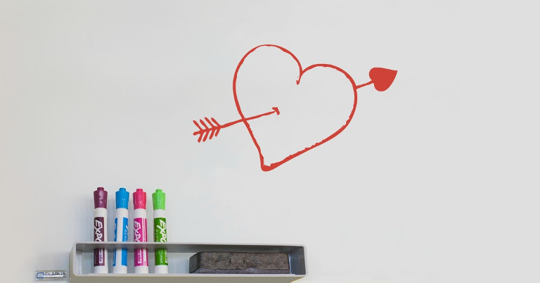 White Board on Valentine's Day