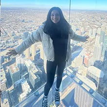 Daphne at Empire State Building