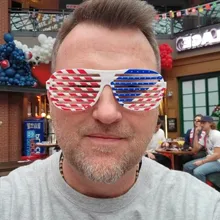 Scott wearing glasses