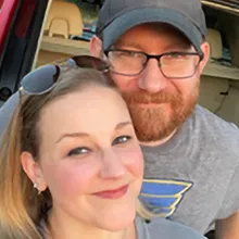 Stephanie with husband